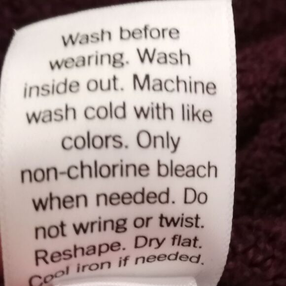 SO PLUM LACE UP SWEATER SZ.S EUC - Picture 6 of 6